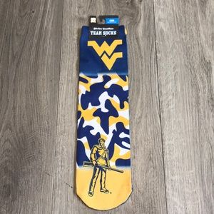 NWT WVU Crew Team Socks